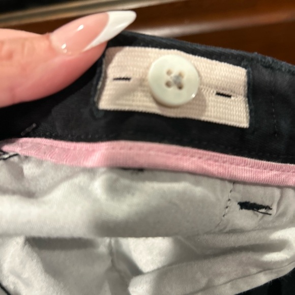 Lands' End Girls Navy Blue uniform adjustable pants - Picture 3 of 4